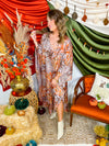 Adrienne- Copper Coated Caftan Dress