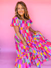 Summertime Pinwheel Maxi Dress