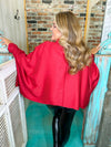 Keep It Classy Cape Top- Red