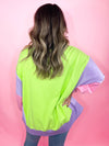 Living Lime Color Block Pullover