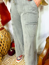 Roll With Me Wide Leg Pant- Grey