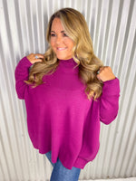 Autumn Breeze Sweater - Plum