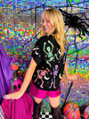 Queen of Sparkles- Dancing Skeleton Tee- Final Sale