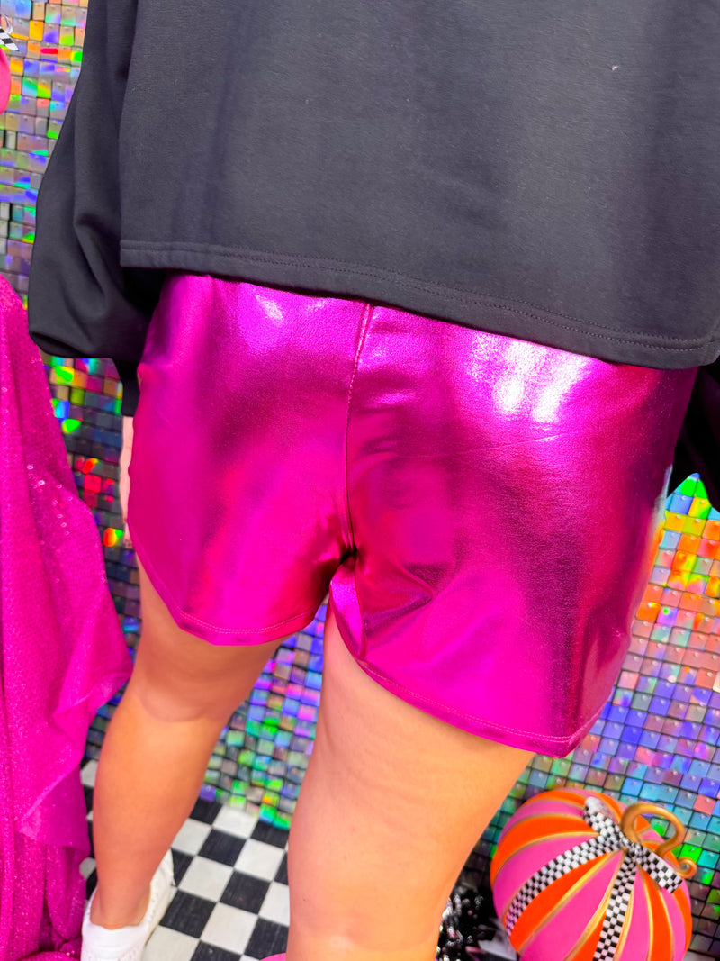 Shine Bright Pleather Shorts