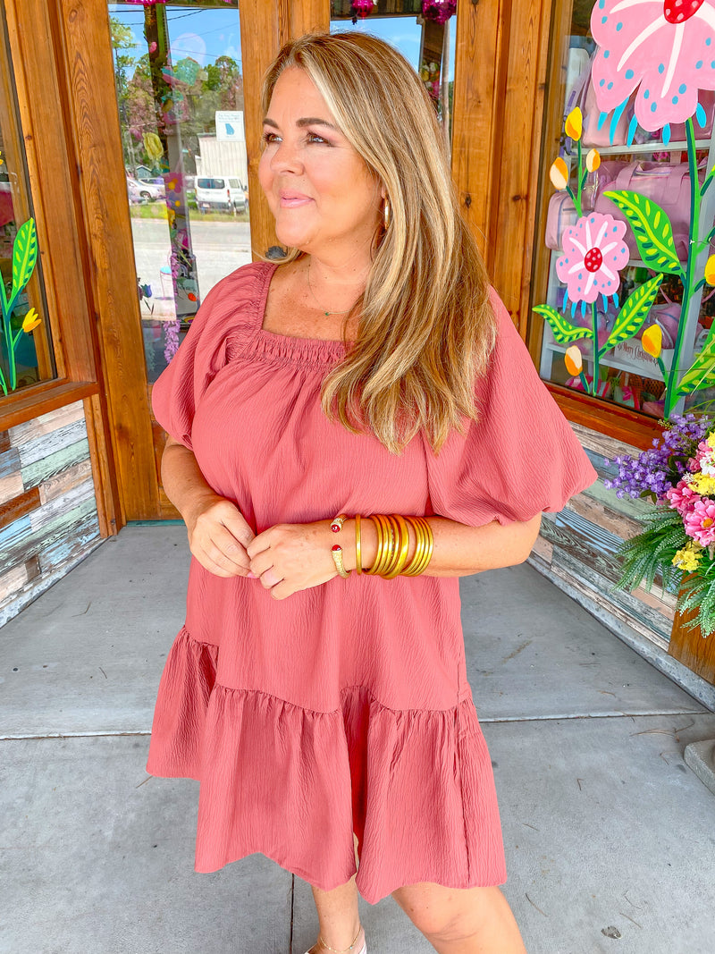 Oakley Puff Sleeve Dress