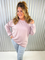 Landon Luxe Oversized Sweatshirt- Mocha