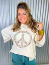 Peace, Love Oversized Top