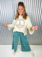 Peace, Love Oversized Top