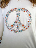 Peace, Love Oversized Top