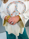 Peace, Love Oversized Top