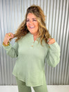Cozy Up 2 Piece Set- Sage