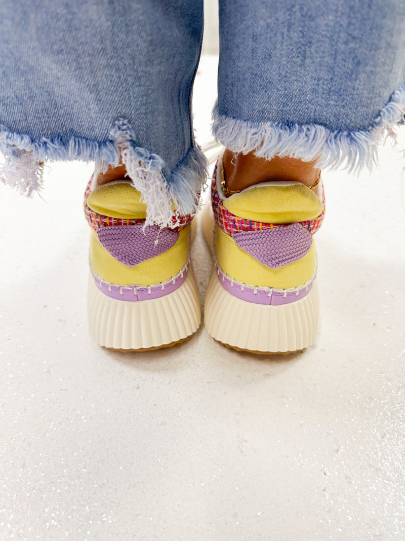 Matisse-Go To- Yellow Multi Woven Sneaker