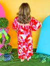 Doorbuster: Red Hot Floral Maxi Dress