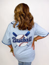 Baseball Queen Top- Blue