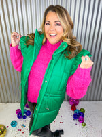 Emerald Feminine Puffer Vest