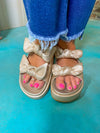 Kiki- Gold Double Bow Sandal