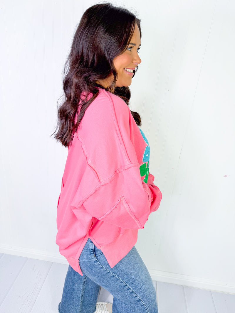 Paint It Peach Pullover