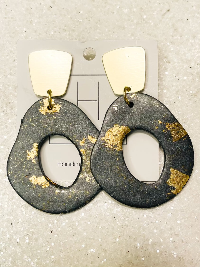 Hart Designs- Hello Darlin' Earrings - Charcoal