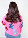 Queen of Sparkles - Pink Multi Balloon Dog Sweatshirt