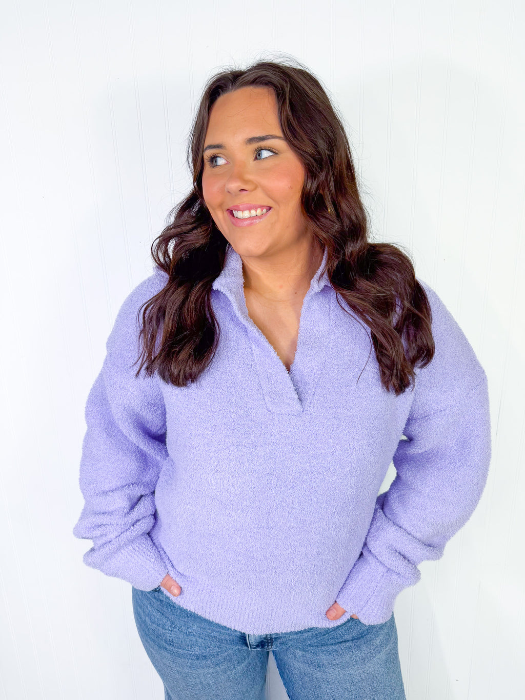 Feeling Cozy Top - Lavender