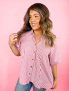 Blissful Stripes Button Down