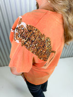 Tina Tiger Tee - Burnt Orange