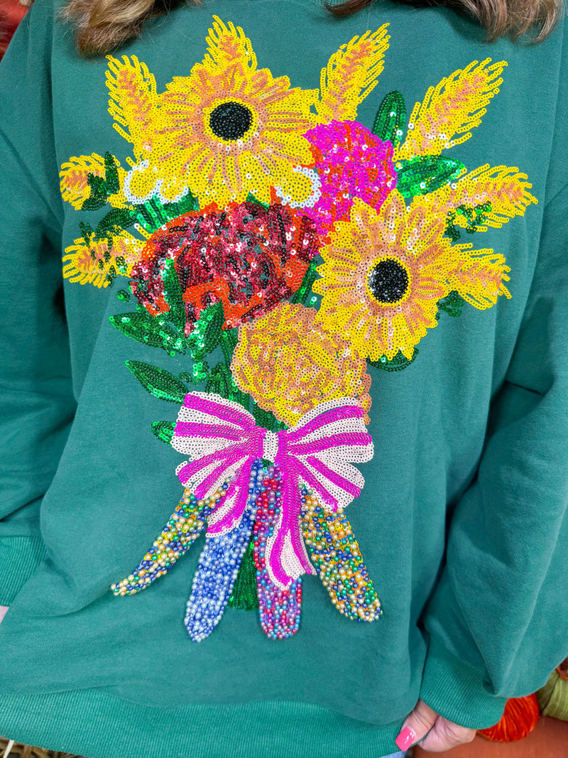 Queen of Sparkles- Fall Bouquet Sweatshirt