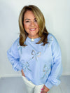 Blue Sugar Bow Sweatshirt