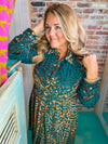 Burning Embers Burnout Velvet Dress