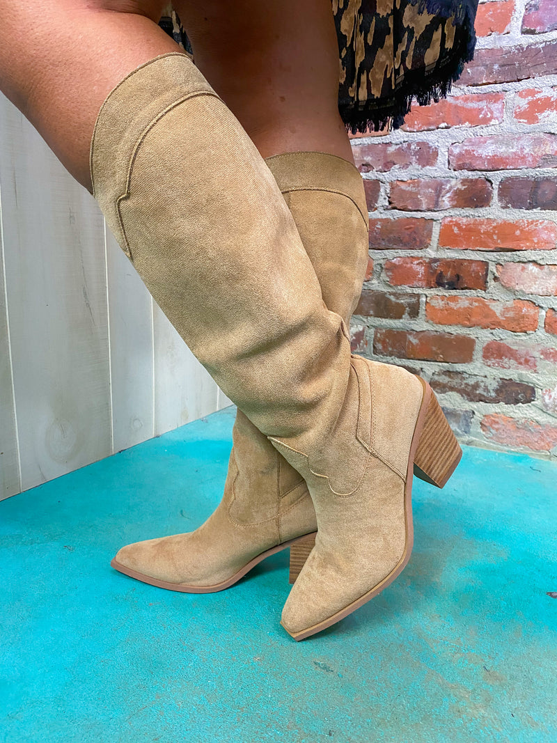 Fall Vibes Faux Suede Boots