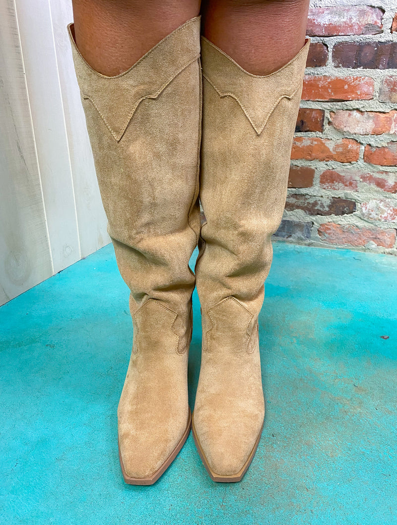 Fall Vibes Faux Suede Boots