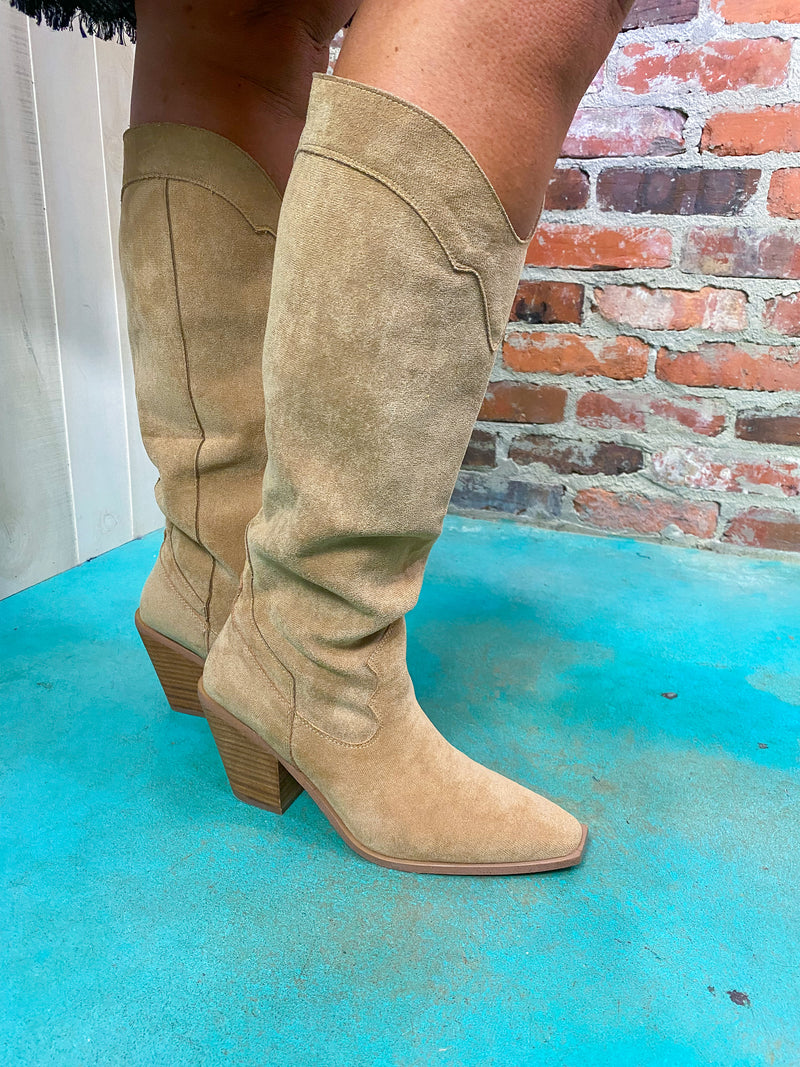 Fall Vibes Faux Suede Boots