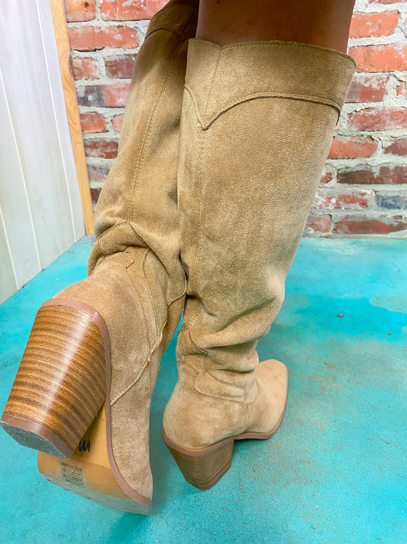 Fall Vibes Faux Suede Boots
