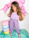 Candy Girl Jumpsuit- Lavender