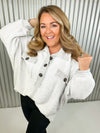 Phoebe Oversized Henley- Grey