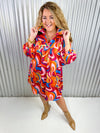 Adrienne- Retro Swirls- Savannah Dress
