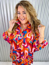 Adrienne- Retro Swirls- Savannah Dress