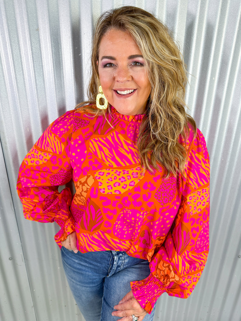 Funky Jungle Bow Back Top