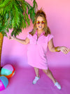 Summer Fun Sleeveless Dress - Pink