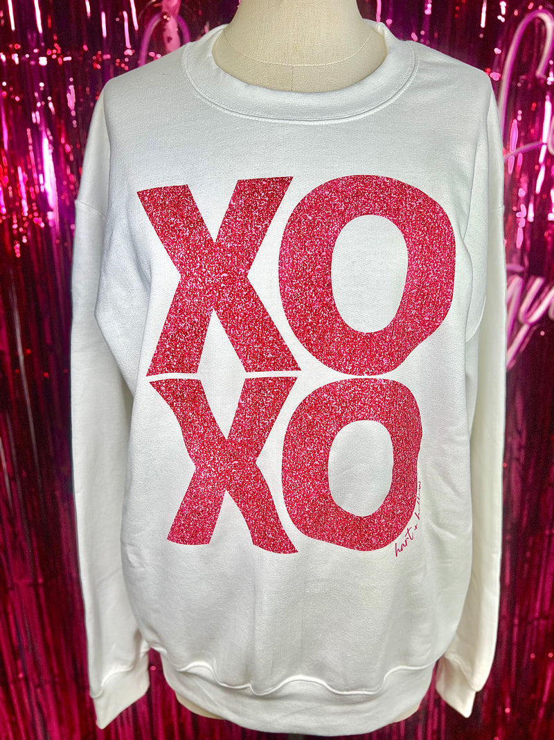 XOXO Glitter Sweatshirt