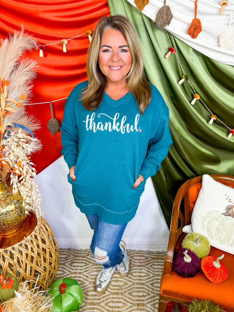 Royce- Thankful Heart Fleece Pullover