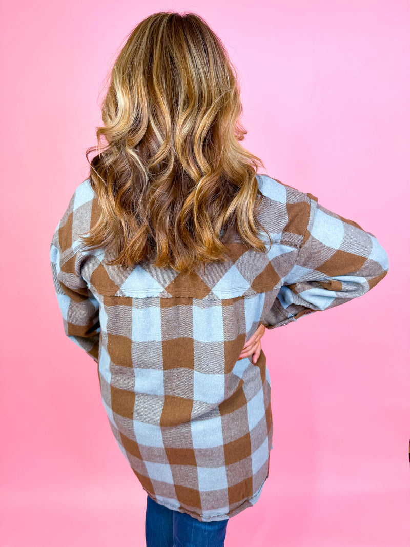 Iced Coffee Button Down Shacket