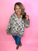 Mocha Magic Quarter Zip Sweater