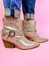 Clement Gold Duster Booties