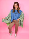 Birds Of A Feather Poncho Sleeve Top