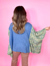 Birds Of A Feather Poncho Sleeve Top