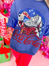 QOS- Santa Drinking Coca-Cola Sweatshirt