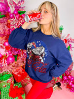 QOS- Santa Drinking Coca-Cola Sweatshirt