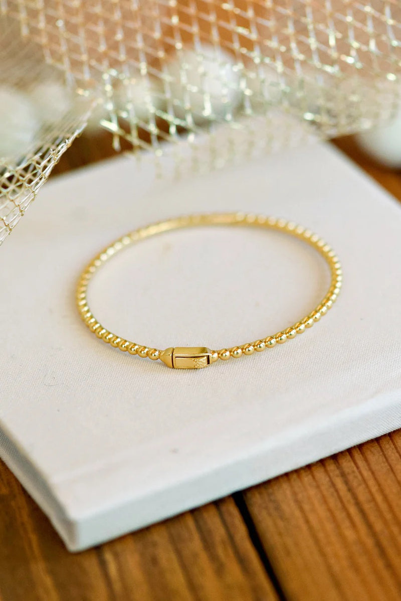 Tatum James - 3mm Beaded Bangle
