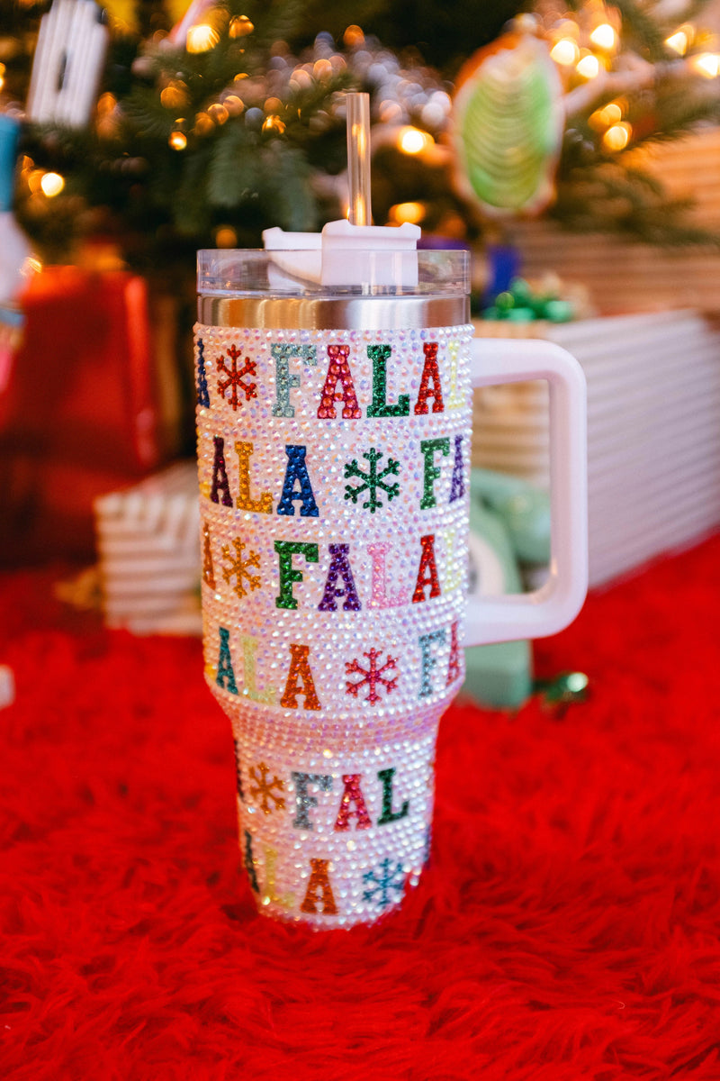 Queen Of Sparkles - Fa La La Rhinestone Tumbler